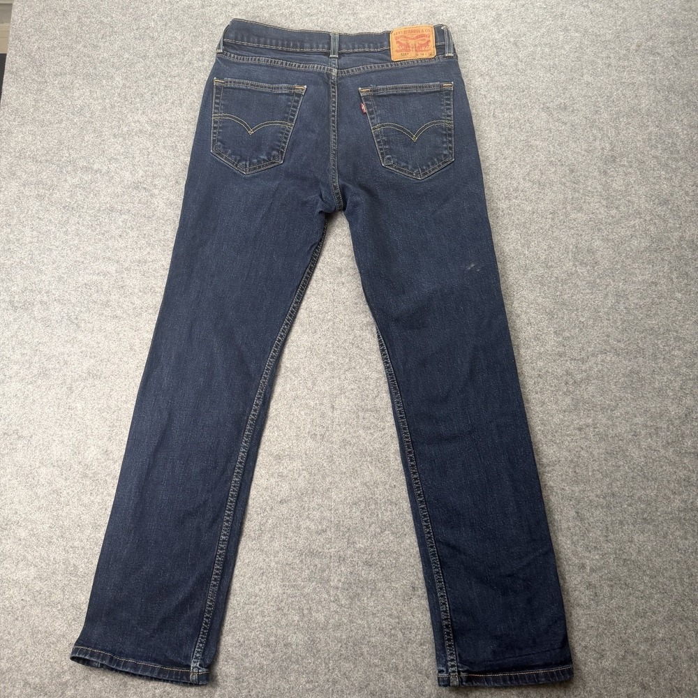 Levi's 514 Men's Straight Fit Jeans Dark Wash W34 L32 Denim Cotton - Picture 2 of 13